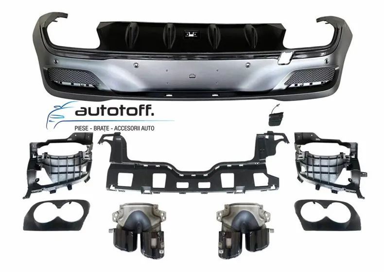 Difuzor 53AMG GLE Coupe C167 (2019+) Full negru lucios