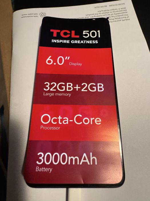Tcl 501, nou sigilat