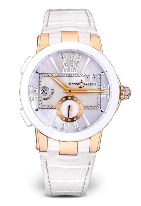 Швейцарские Наручные Часы Ulysse Nardin Dual Time Lady золото 750