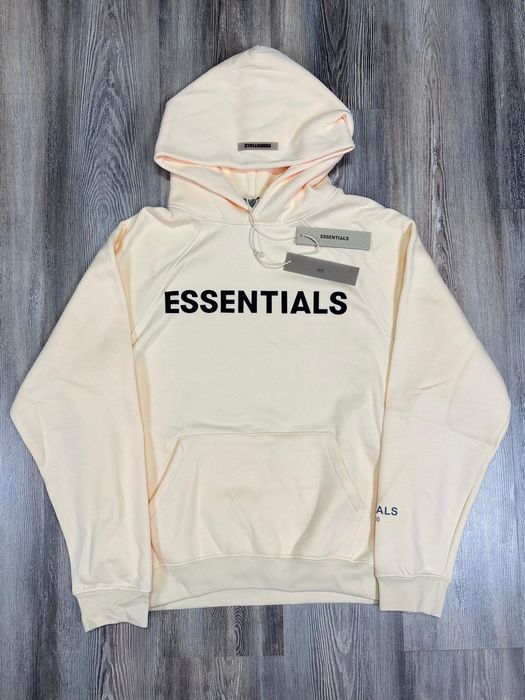 Hanorac essentials alb si bej