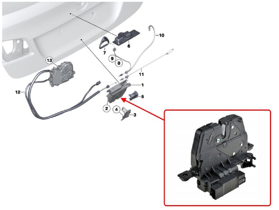 Брава за багажник на за Bmw 3 F30/F31/F34, 5 F10/F11/F18/F07