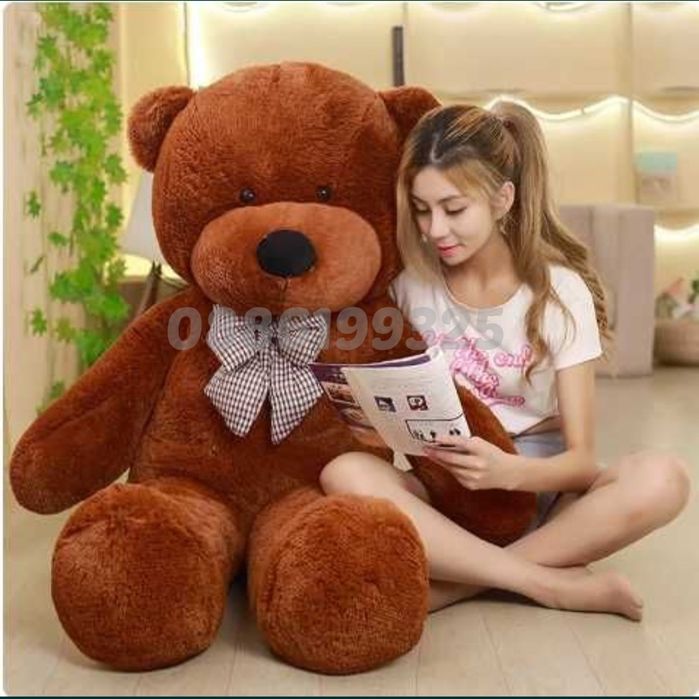 Голямо Плюшено Мече, от 100 до 300см, Розово, Бяло, Кафяво, Сиво и др