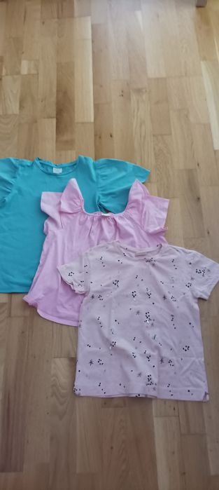 3 ZARA тениски за момичета в идеално състояние без забележителности
