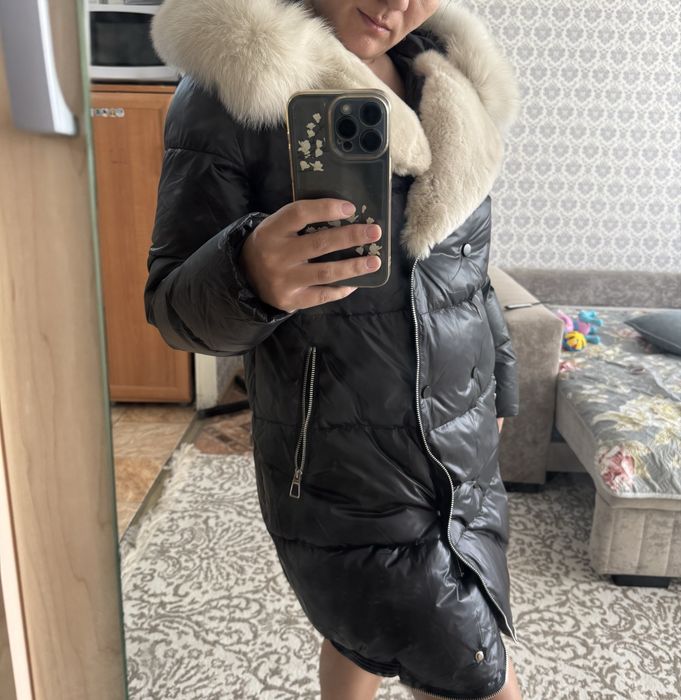 Зимний пуховик натуралка