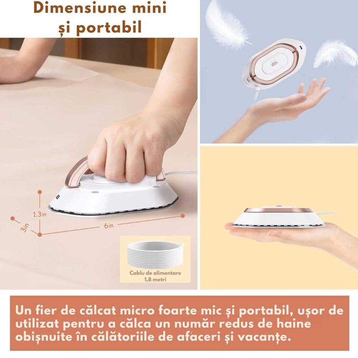 Fier de calcat mini Portabil pentru calatorii /Fier de calcat vertical