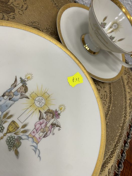 Немски чаши за кафе от порцелан троен сет