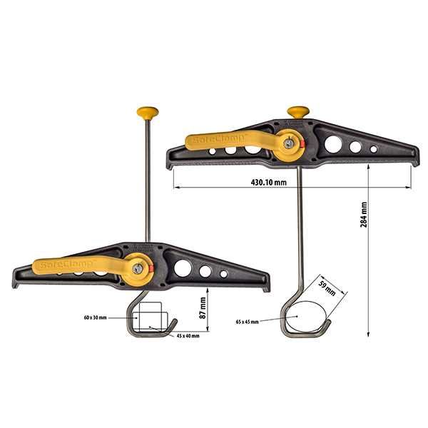Suport fixare scara pe barele transversale / 2 buc la set / noi