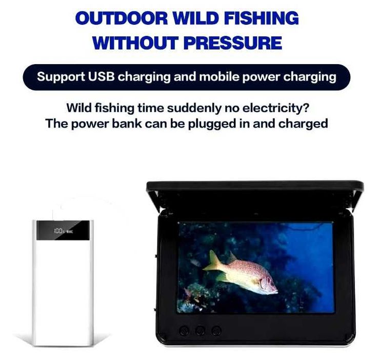 Camera Video Subacvatica si Display pt Lanseta Barca Navomodel Plantat