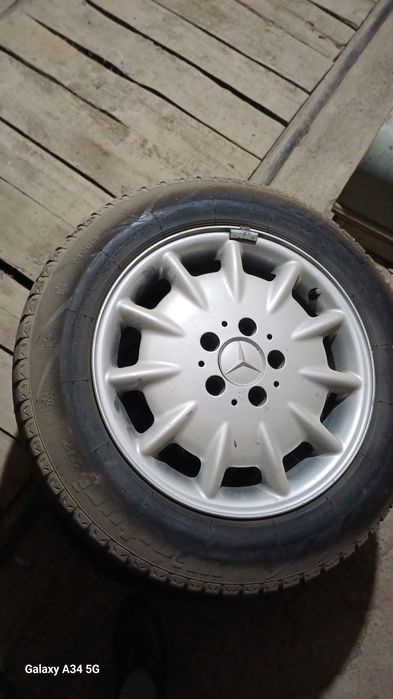 Зимние шины с диском 16 титан