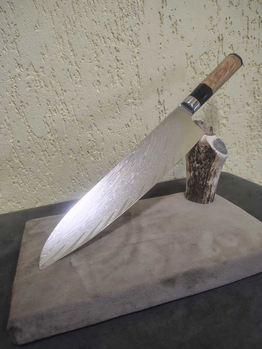 Кухненски нож ловен нож заготовка острие дамаска стомана Damascus ръчна изработка