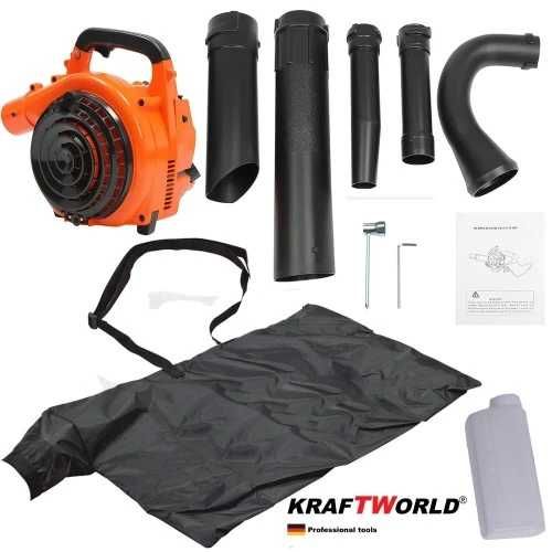 Бензинова духалка за листа Kraft издухване,събиране,смилан/Листосъбрач