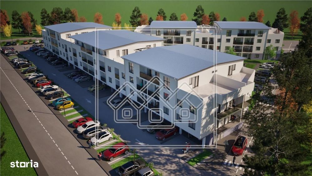 Apartament nou, 3 camere si balcon, 64 mp utili, Selimbar