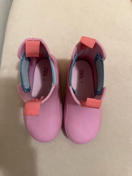 Розови гумени ботуши с ластик Zara , 25 номер