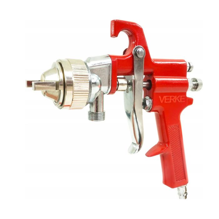Pistol de vopsit pneumatic cu vas sub presiune separat de 10 litri,