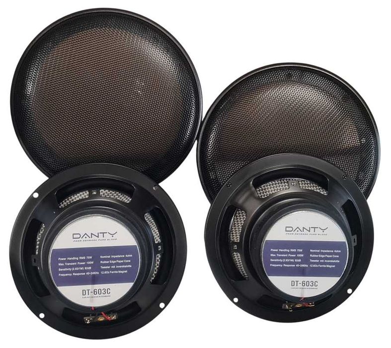 Авто тонколони 11, 13 или 16.5 см. DANTY DT 100W - комплект 2 бр.