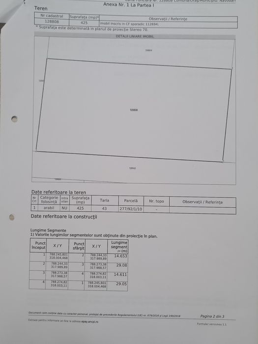 Vând teren Navodari