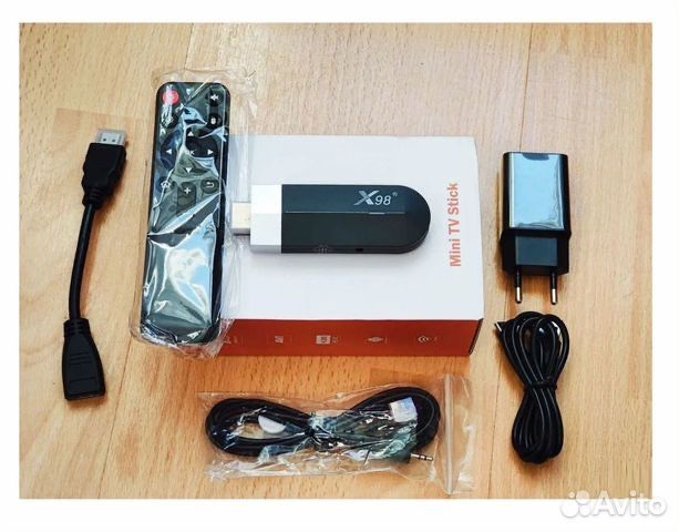 X98 тв стик S500 2/16-4/32 андроид тв приставка (настроенный)