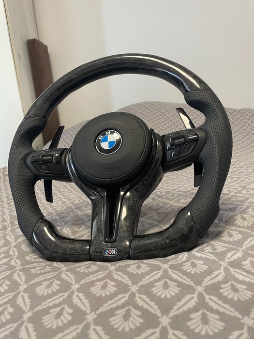 volan carbon forjat custom BMW F10 F36 F30 F01 seria 3 4 5 6 7