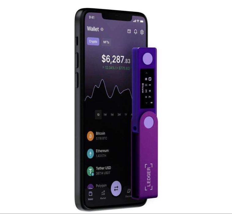 Крипто портфейл Ledger Nano X Amethyst puprple