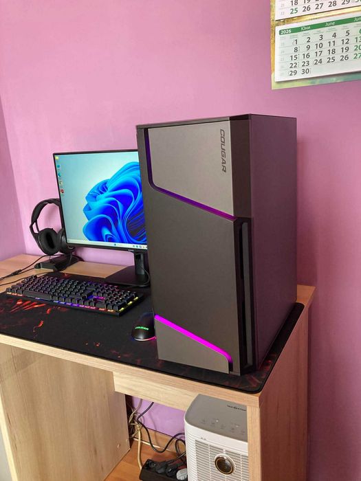 Геймърски компютър AMD 6x3,5 GHz NVIDIA GTX 660, 16GB RAM, SSD, HDD, Winows 11