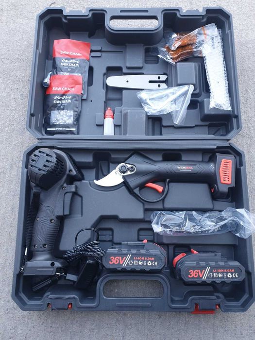 2 в 1 Резачка за клони и Лозарска Ножица Акумулаторни 36V