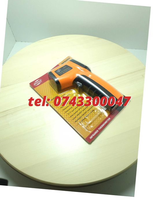 Termometru Industrial Pentru Utilizare Profesionala -50 +380C Uni Galben / Negru Pentru Masurarea Temperaturii Fara Contact In Domeniul Indicat