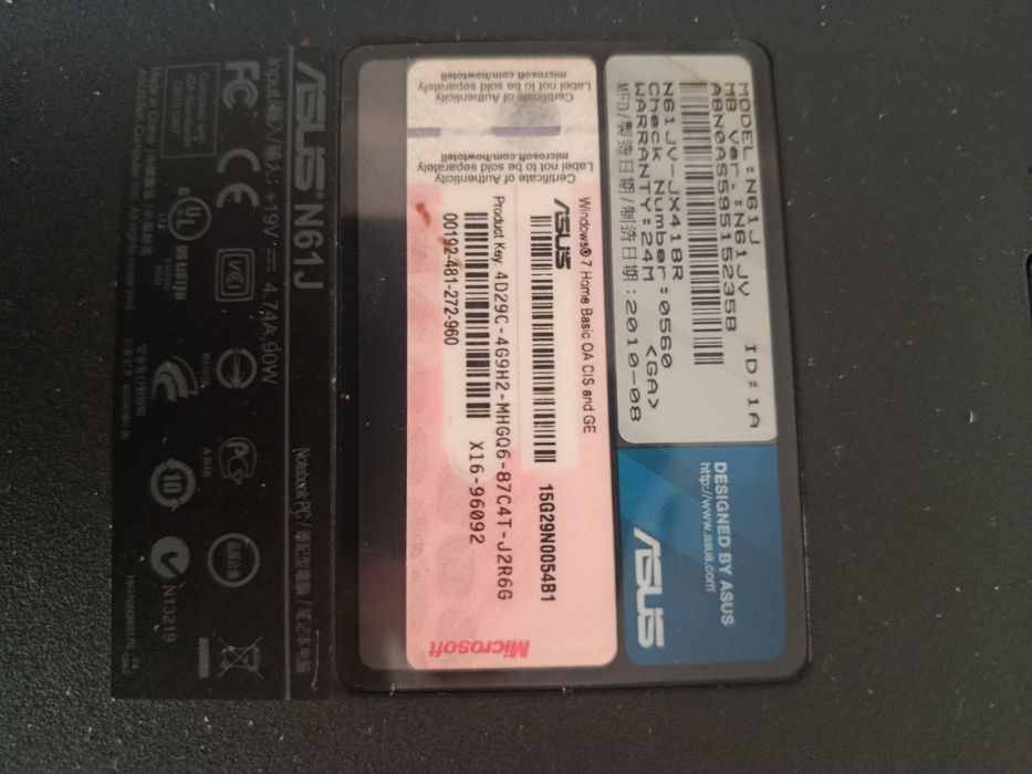 Ноутбук Asus n61j