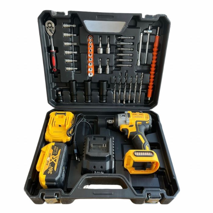 Акумулаторен Ударен Гайковерт KRAFT ROYAL 36V, 8Ah + 35 Части