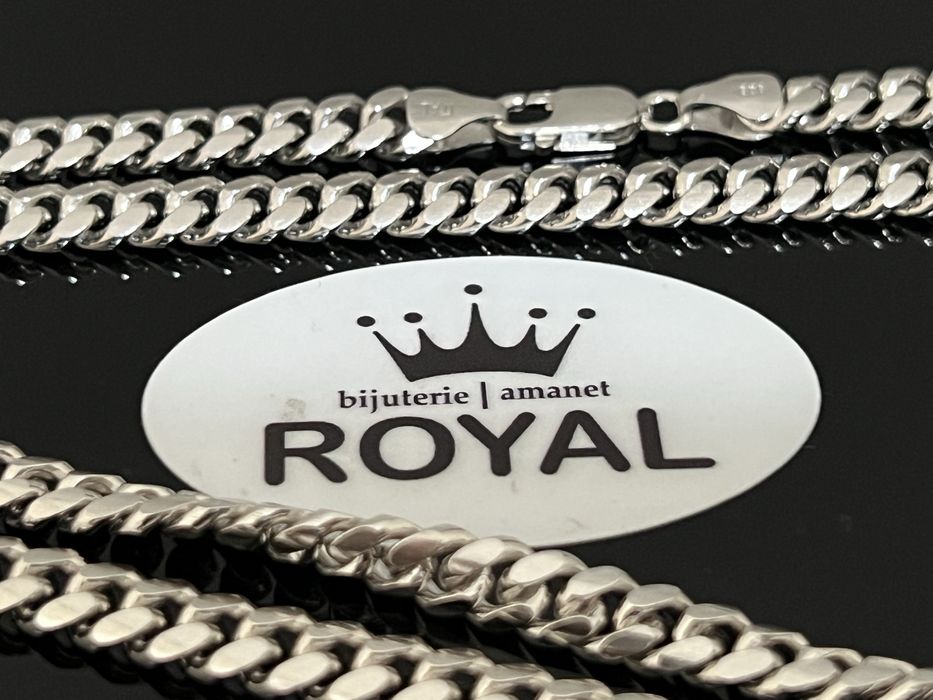 Bijuteria Royal CB : Lant CUBAN zale pline argint 925