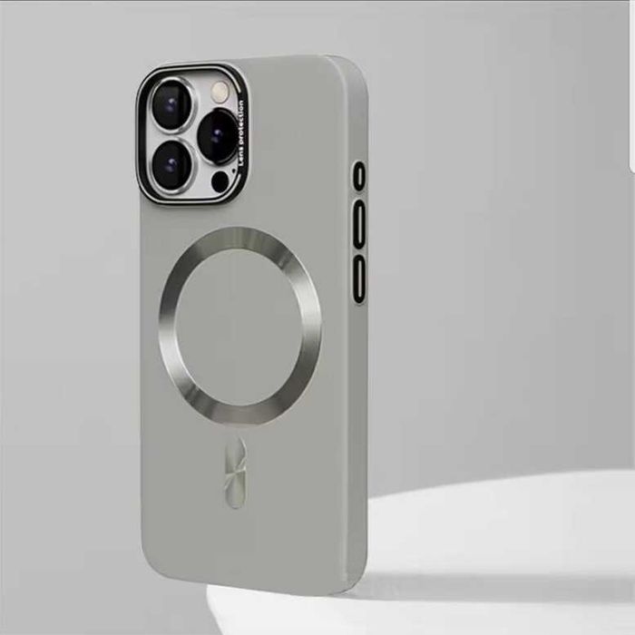 Калъф MagSafe iPhone 14 / 15 / 16 серия луксозен твърд гръб