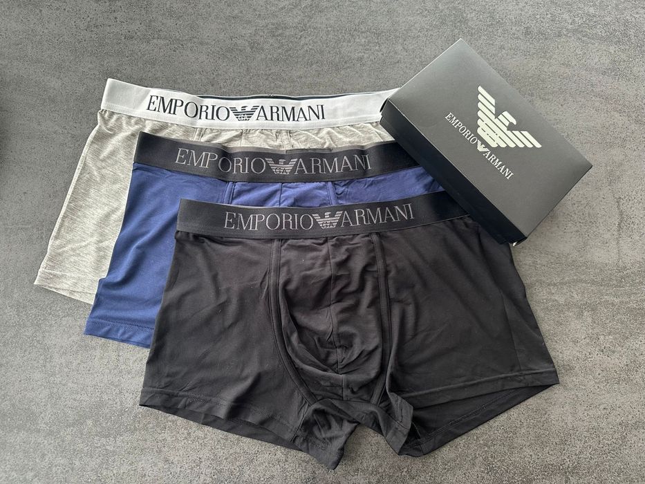Три броя мъжки боксерки  Emporio Armani