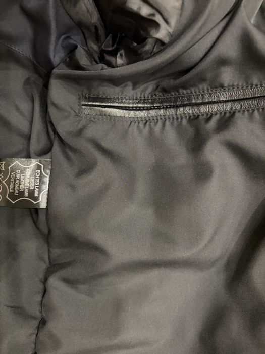 Червено мъжко яке естествена кожа