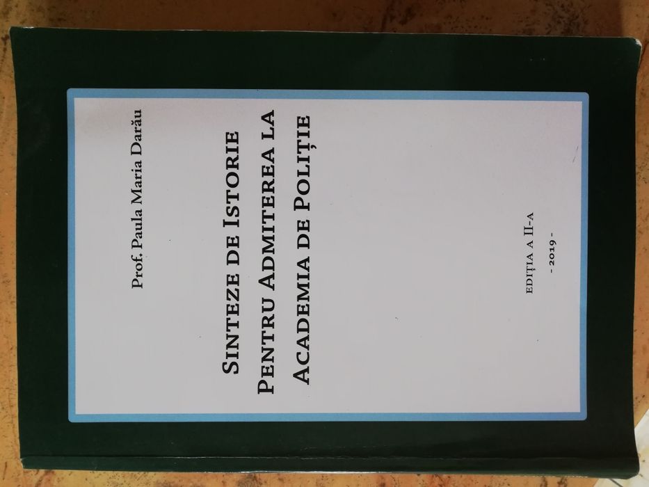 Culegere pentru Academia de poliție -Istorie