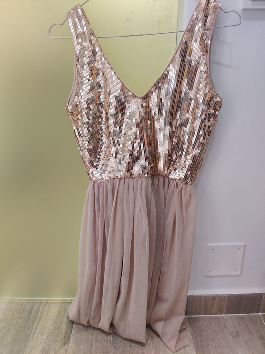 Rochie cu paiete si tul, marimea S