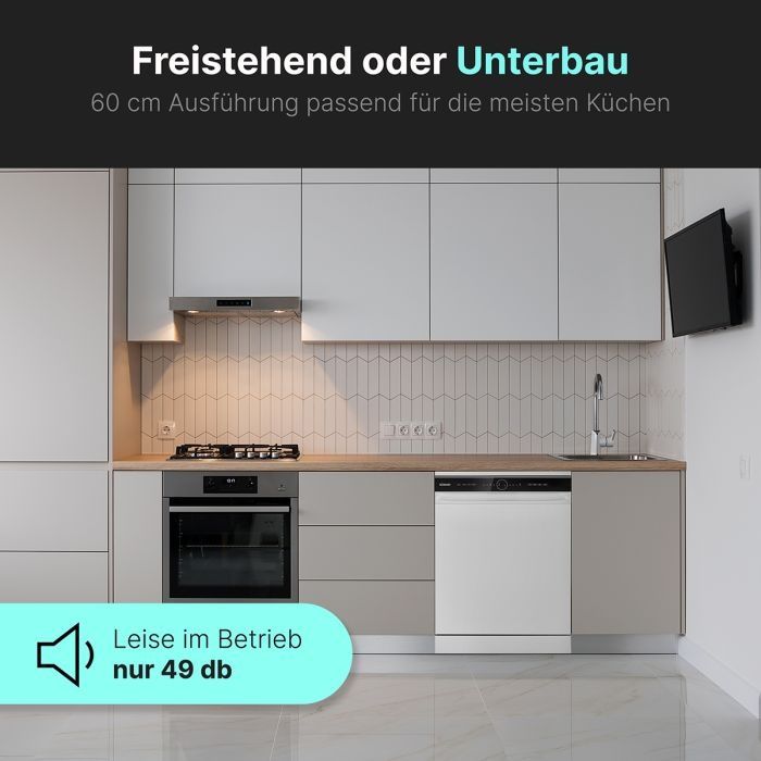 Нова свободностояща съдомиялна 60 см Bomann GSP 7417 бял гланц