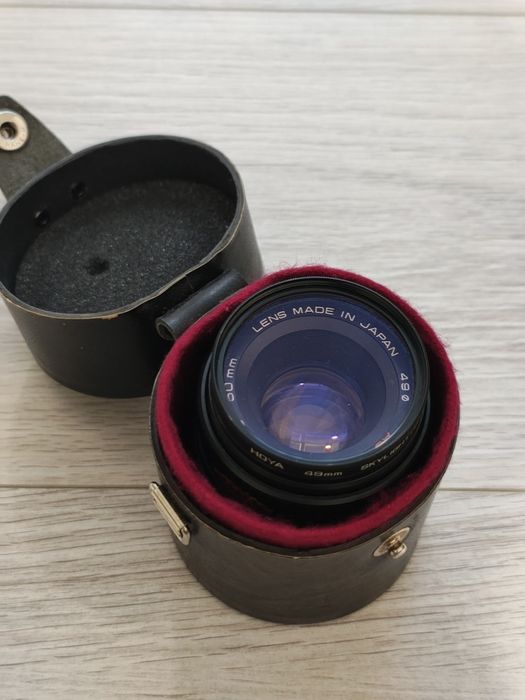 Obiectiv Chinon 50mm + filtru Hoya +  toc