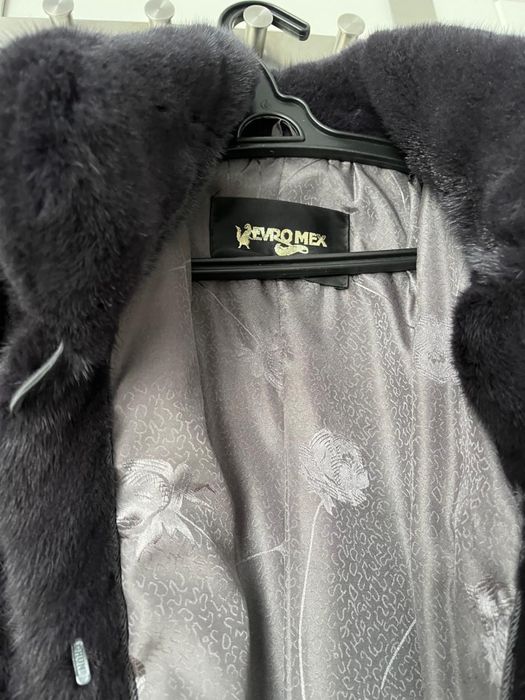 Норковая шуба двмчатого цвета