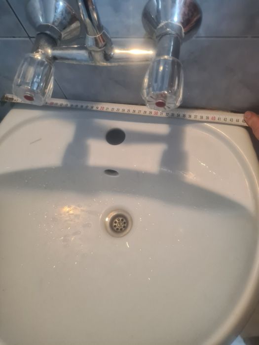 Мивка ползвана фаянс светлосиня