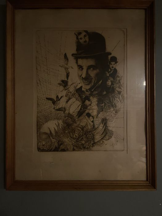 Данаил Игнатов графика на Чарли Чаплин