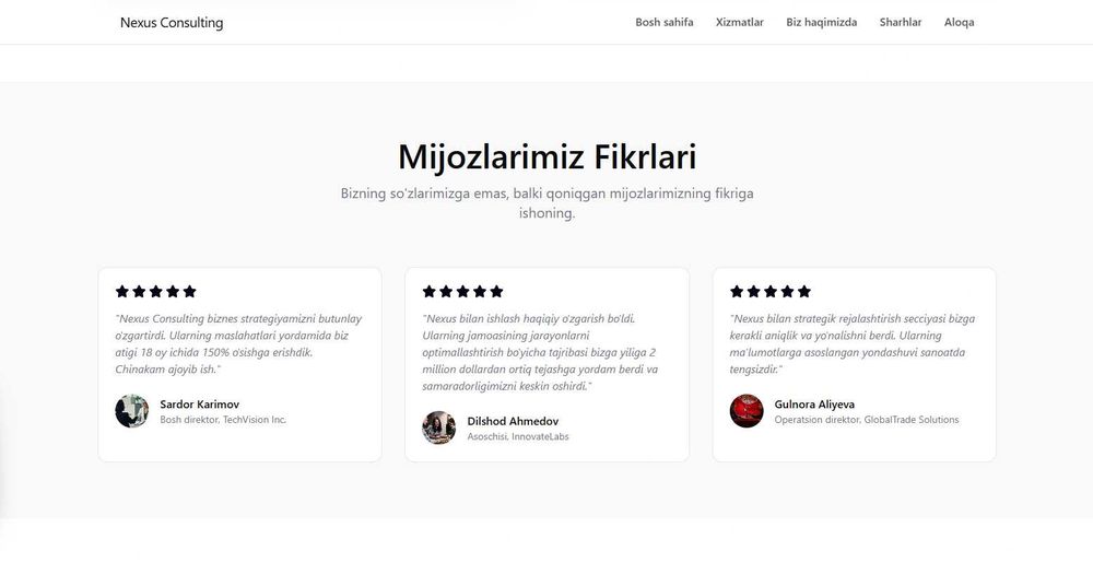 Weby.co biznesingizga websaytlar yasab beramiz