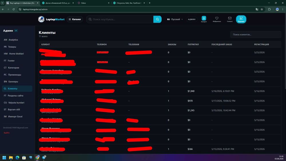 Продаётся интернет магазин