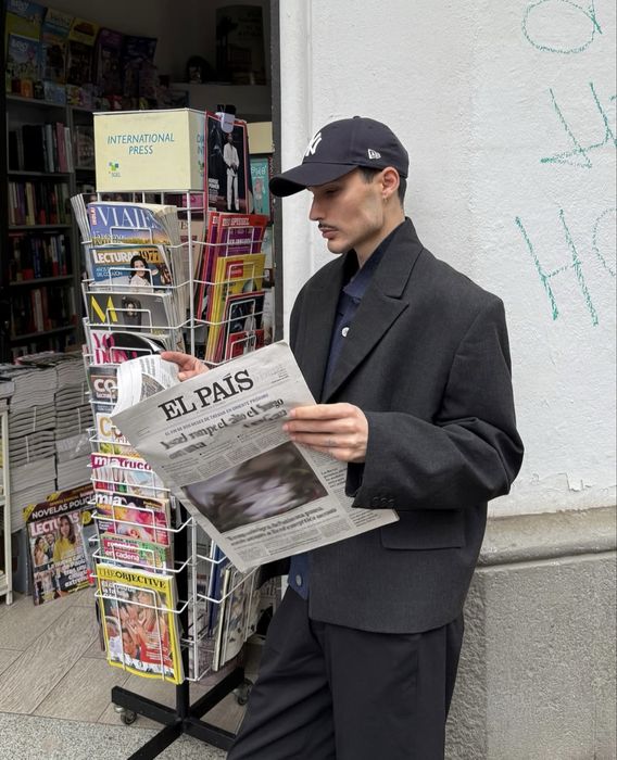 Оверсайз кроп блейзер/пиджак