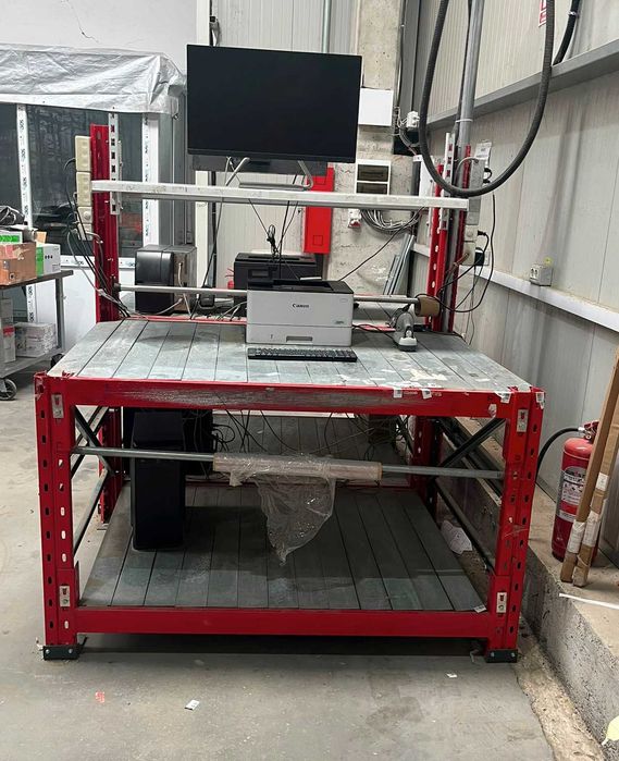 Masa Profesionala de Ambalare Colete / Banc de Lucru Industrial - Constructie 100% Metalica