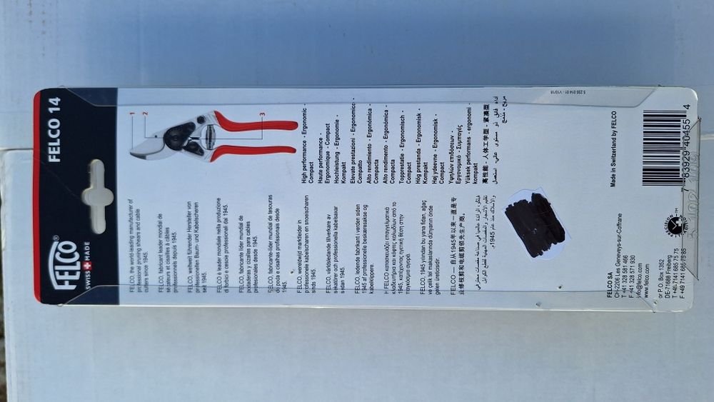 Felco 11.  Felco 12.  Felco 14.