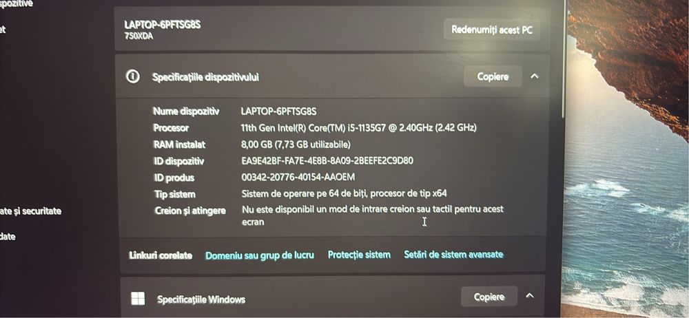 Laptop Samsung 750XDA