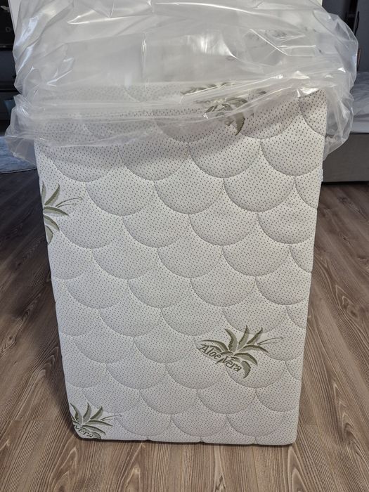 Saltea NOUA ortopedica 60x90, pentru patut copii, husa aloe vera