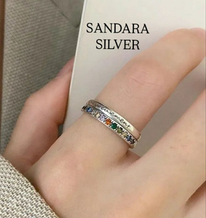 Кольцо разьемное серебряное