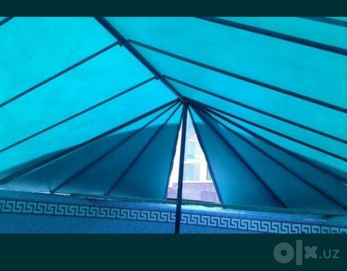 Банер тент бассен фантан сйомни метал канструтся    установка