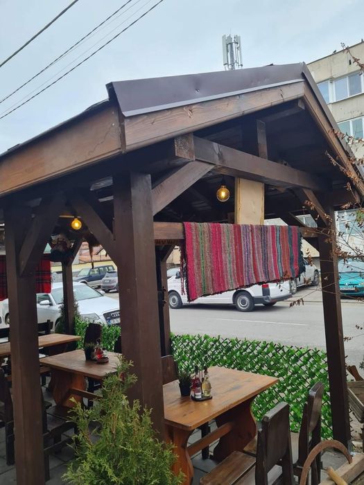 Дървени навеси Дървени тераси Дървена беседка Козирка Гаражи