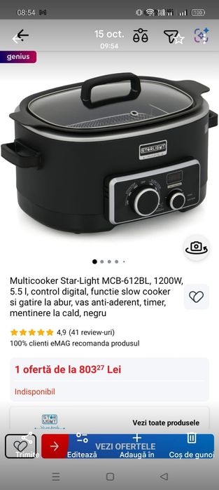 Multicooker  StarLight și robot Heinner.